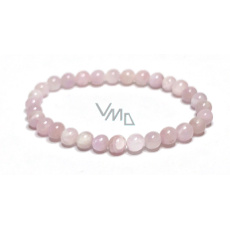 Kunzitový náramok elastický prírodný kameň, guľôčka 6 mm / 16 - 17 cm, kameň emócií Kunzitový náramok elastický prírodný kameň, guľôčka 6 mm / 16 - 17 cm, kameň emócií