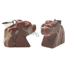 Jaspis medveď prívesok prírodný kameň, ručne brúsená figúrka 1,8 x 2,5 x 8 mm, kameň pozitívnej energie Jaspis medveď prívesok prírodný kameň, ručne brúsená figúrka 1,8 x 2,5 x 8 mm, kameň pozitívnej energie