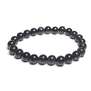 Zlatý kameň modrý Avanturín náramok elastický, guľôčka 8 mm / 16-17 cm, kameň ambícií Zlatý kameň modrý Avanturín náramok elastický, guľôčka 8 mm / 16-17 cm, kameň ambícií