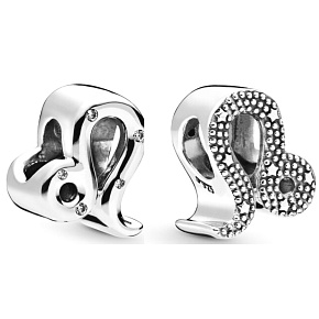 Prívesok Striebro 925 Znamenie zverokruhu Trblietavý lev, korálik na náramok Prívesok Striebro 925 Znamenie zverokruhu Trblietavý lev, korálik na náramok