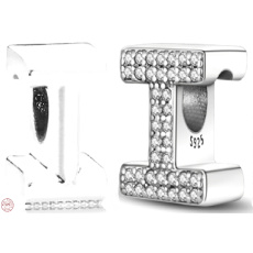 Prívesok Striebro 925 Abeceda písmeno I, korálik na náramok Prívesok Striebro 925 Abeceda písmeno I, korálik na náramok