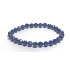 Lapis Lazuli fazetový náramok elastický prírodný kameň, guľôčka 5 - 6 mm / 16 - 17 cm, harmonický kameň