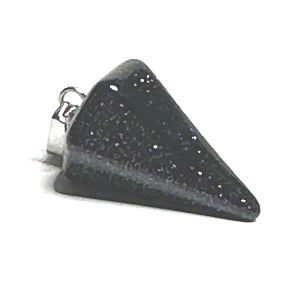 Zlatý kameň modrý Avanturín kyvadlo 2,2 cm, kameň ambícií