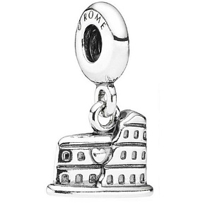 Charm Rím Koloseum, cestovný náramok prívesok