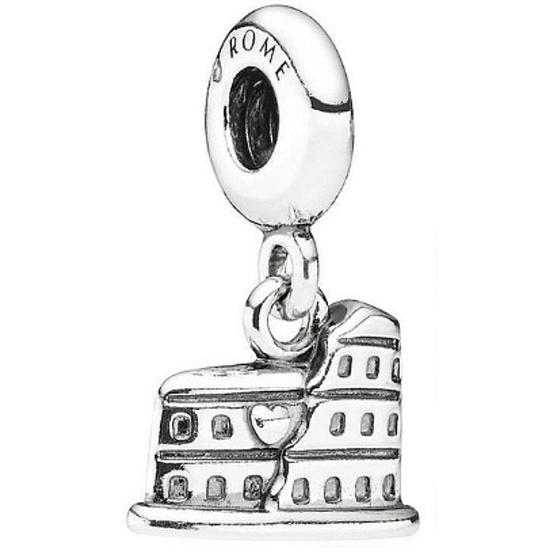 Charm Rím Koloseum, cestovný náramok prívesok