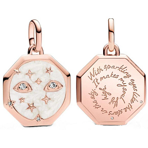 Šarm Striebro 925 Iskrivé oči - Mini medailón, náramok prívesok symbol