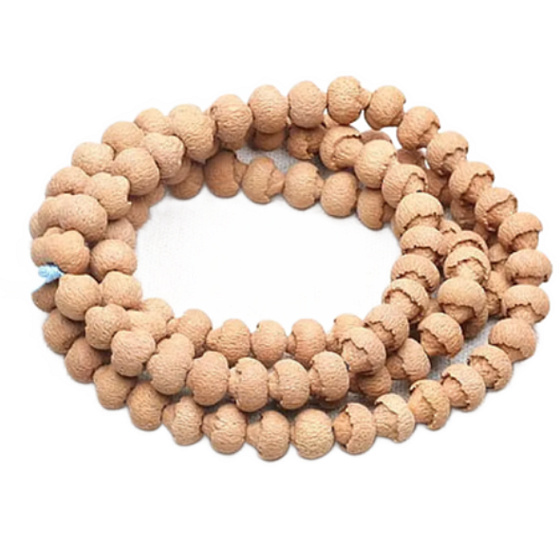 Lotus Bodhi Mala, prírodný lotosový náhrdelník 108 + 6 buddhistických modlitebných korálikov 9,5 mm - mier, požehnanie