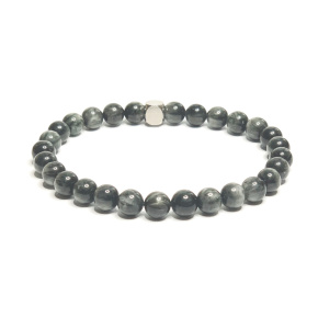 Elastický náramok z prírodného kameňa, guľôčka 6 mm / 16-17 cm, kameň múdrych predkov