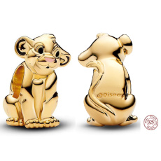 Prívesok Striebro 925 Disney Leví kráľ Simba, korálik na náramku zviera