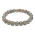 Achátový tibetský náramok elastický prírodný kameň, guľôčka 8 mm / 16 - 17 cm