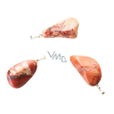 Jasper Brekcie Troml prívesok prírodný kameň, 2,2-3 cm, 1 kus, kameň pozitívnej energie Jasper Brekcie Troml prívesok prírodný kameň, 2,2-3 cm, 1 kus, kameň pozitívnej energie