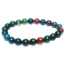 Heliotrop / Bloodstone náramok elastický prírodný kameň, guľôčka 8 mm / 16 -17 cm, kameň odvahy
