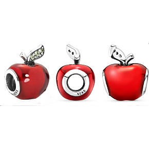 Prívesok Striebro 925 Disney Snehulienka Jablko korálek na jedlo náramok