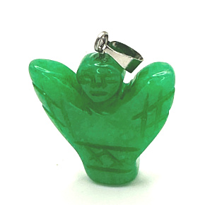 Chalcedón Anjel, prívesok anjelské krídla prírodný kameň ručne brúsený 25 x 21 x 5 mm, kameň lásky, radosti Chalcedón Anjel, prívesok anjelské krídla prírodný kameň ručne brúsený 25 x 21 x 5 mm, kameň lásky, radosti