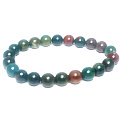 Heliotrop / Bloodstone náramok elastický prírodný kameň, guľôčka 8 mm / 16 -17 cm, kameň odvahy