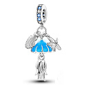 Charm Striebro 925 Luminozné - More - Medúza, hviezdica, mušľa, 3v1 prívesok na náramok more
