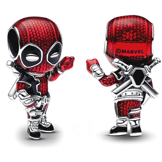 Prívesok Striebro 925 Marvel Deadpool, korálik na náramku film