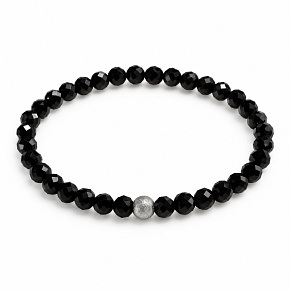Spinel fazetovaný náramok elastický prírodný kameň, guľôčka 5 mm / 16 - 17 cm Spinel fazetovaný náramok elastický prírodný kameň, guľôčka 5 mm / 16 - 17 cm
