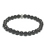 Onyx fazetový náramok elastický prírodný kameň, guľôčka 6 mm / 16 - 17 cm, kameň životnej sily