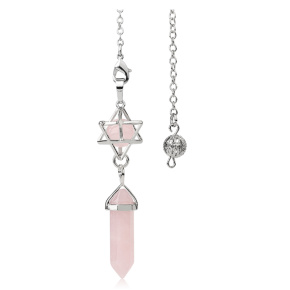 Rozmarín Merkaba + kyvadlo, prívesok z prírodného kameňa 71 x 8 x 8 mm