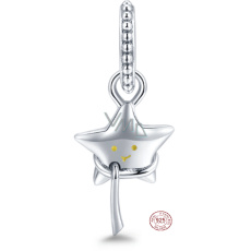 Prívesok zo striebra 925 Star, prívesok na náramku symbol Prívesok zo striebra 925 Star, prívesok na náramku symbol