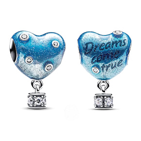 Charm Horkovzdušný balon ve tvaru srdce, přívěsek na náramek láska Charm Horkovzdušný balon ve tvaru srdce, přívěsek na náramek láska