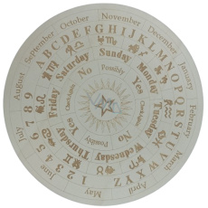 Drevená kyvadlová hracia doska s mesačnou hviezdou 25 cm Drevená kyvadlová hracia doska s mesačnou hviezdou 25 cm