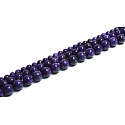 Čaroit / Čaroit náramok elastický prírodný kameň, guľôčka 8 mm / 16 -17 cm, magický, zázrak z Jakutska