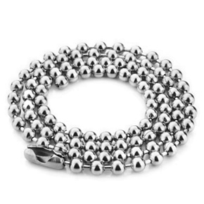 Řetízek z nerezové oceli kulička 2,4 mm / 80 cm Řetízek z nerezové oceli kulička 2,4 mm / 80 cm