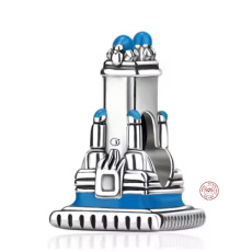 Charm Sterlingové stříbro 925 Chrám  – harmonie, ochrana a duchovní klid, korálek na náramek symbol