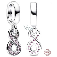 Prívesok zo striebra 925 Sparkling Infinity Charm - Nekonečno, prívesok na náramok symbol