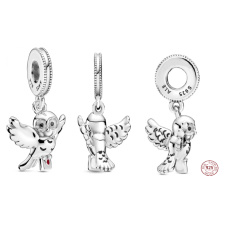 Striebro 925 Harry Potter - Sova Hedviga, prívesok na náramok