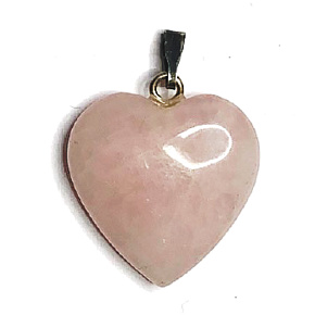 Ružové srdce Prívesok prírodný kameň 2,2 cm 1 kus, kameň lásky Ružové srdce Prívesok prírodný kameň 2,2 cm 1 kus, kameň lásky