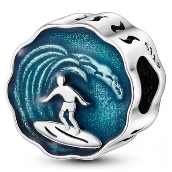 přívěsek  Surf - pro surfaře ze stříbra