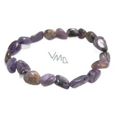 Čaroit / Charoit náramek elastický přírodní kámen, troml 8 x 12 mm nepravidelný tvar / 16 - 17 cm, čáry a kouzla, zázrak z Jakutska Čaroit / Charoit náramek elastický přírodní kámen, troml 8 x 12 mm nepravidelný tvar / 16 - 17 cm, čáry a kouzla, zázrak z Jakutska