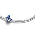 Charm Chobotnica Midnight Blue – symbol inteligencie, tajomstva a prispôsobivosti, prívesok na náramok more