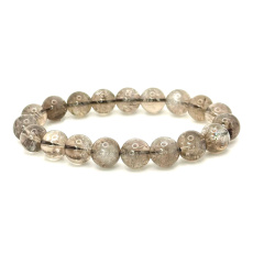 Azeztulitový náramok elastický prírodný kameň, guľôčka 9,5 - 10 mm / 16 - 17 cm, vysokofrekvenčná energia
