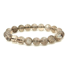 Azeztulitový náramok elastický prírodný kameň, guľôčka 9,5 - 10 mm / 16 - 17 cm, vysokofrekvenčná energia