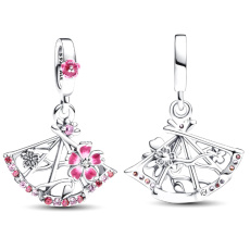 Šarm Striebro 925 King of Glory Fan Xiao Qiao Peach Blossom Fan, prívesok náramok Symbol