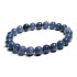 Dumortierit náramok elastický prírodný kameň, guľôčka 8 mm / 16-17 cm, mladosť v srdci