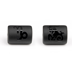 Onyx znamenie zverokruhu Kozorožec, prívesok na náramok z prírodného kameňa, 10 mm 1 kus, kameň životnej sily