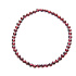 Granátový náramok elastický prírodný kameň, guľôčka 4 mm / 19 cm, kameň ohňa, lásky