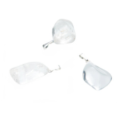 Krištáľový prívesok Tumbler prírodný kameň, 2,2-3 cm, 1 kus, kameň z kameňov