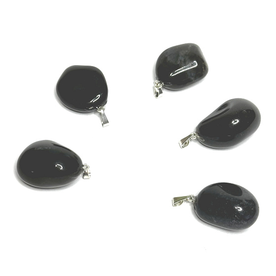 Onyx Troml prívesok prírodný kameň, 2,2-3 cm, 1 kus, kameň životnej sily