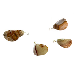 Dumortierit Troml prívesok prírodný kameň M, cca 2,5 cm, mladosť v srdci