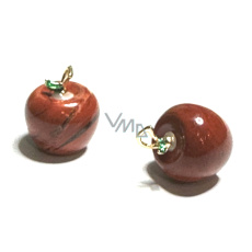 Jaspis červené jablko prívesok poznania, prírodný kameň 2,7 x 15 mm, full care stone Jaspis červené jablko prívesok poznania, prírodný kameň 2,7 x 15 mm, full care stone