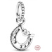 Prívesok zo striebra 925 Podkova pre šťastie, prívesok na náramku symbol