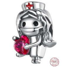 Prívesok Striebro 925 Sestra, korálik na náramku