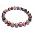 Rodonit tmavší náramok elastický prírodný kameň, guľôčka 8 mm / 16-17 cm, kameň odpustenia