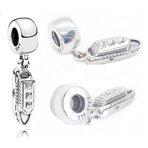 Prívesok zo striebra 925 Plavba parníkom - loď, cestovný náramok